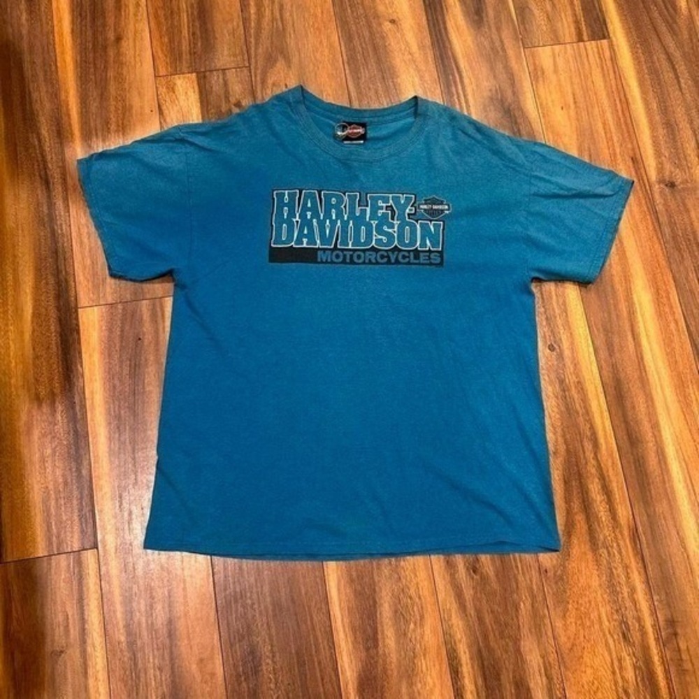 Harley Davidson blue tee #motorcycle